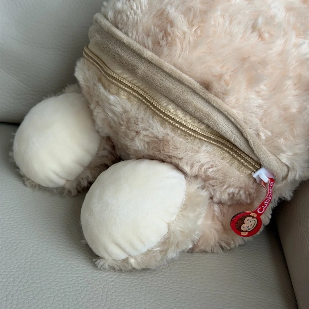 Cubbies Cubbyford Hero Plush Bear with Red Cape-Embroidery Belly